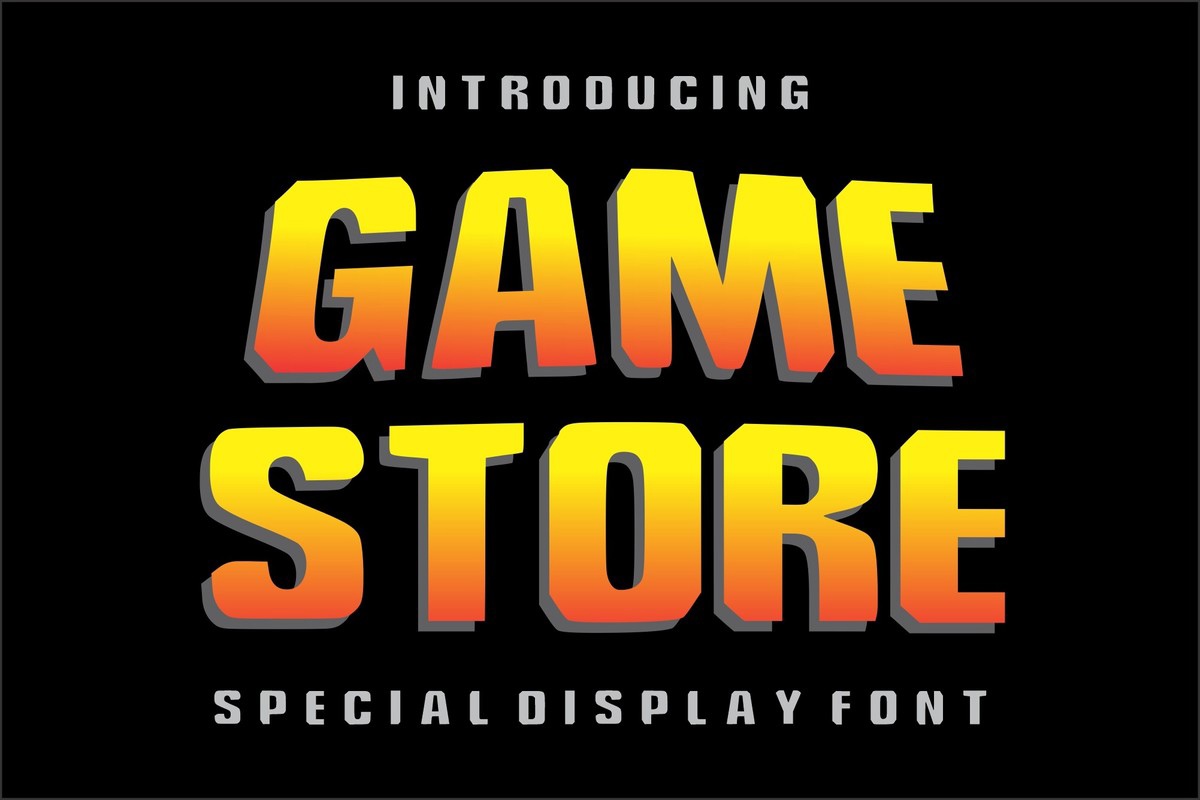 Шрифт Game Store