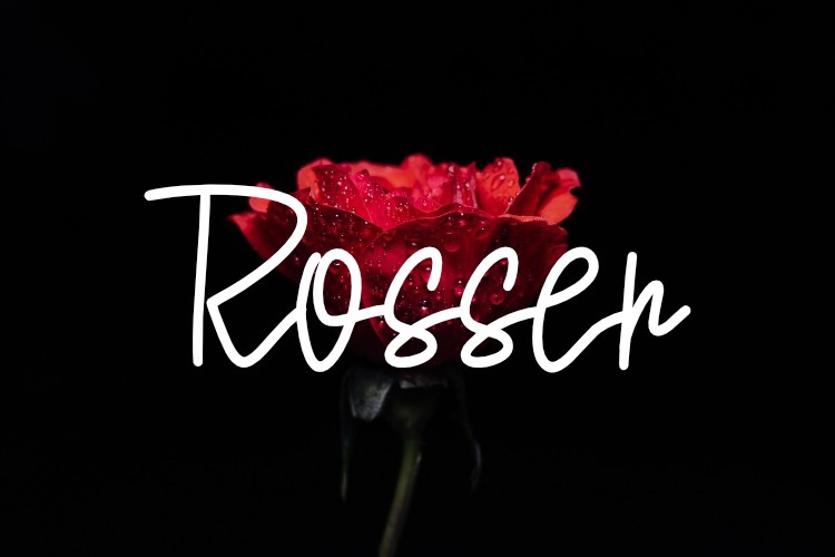 Шрифт Rosser