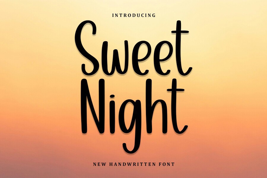Шрифт Sweet Night