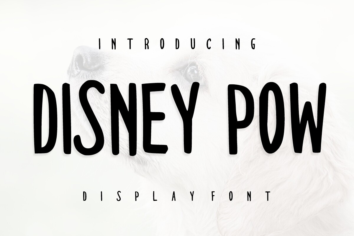 Шрифт Disney Pow