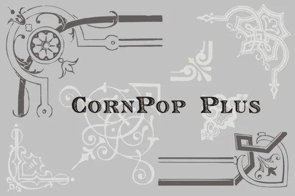 Шрифт CornPop