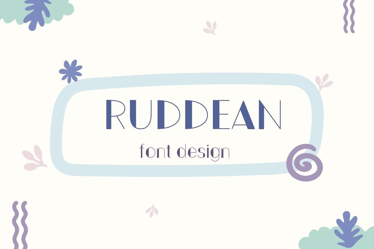 Шрифт Ruddean