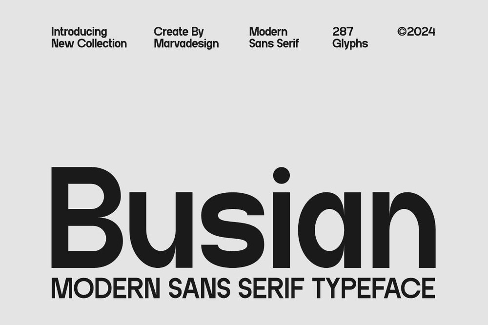 Шрифт Busian