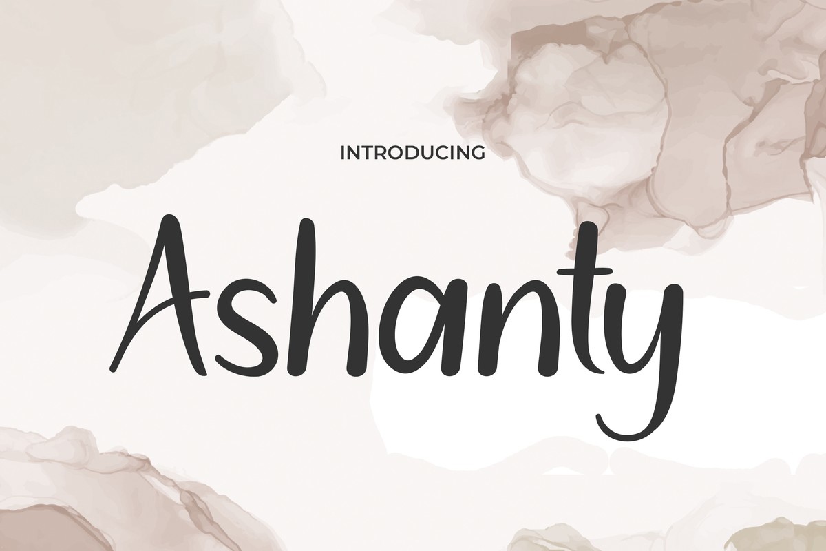 Шрифт Ashanty