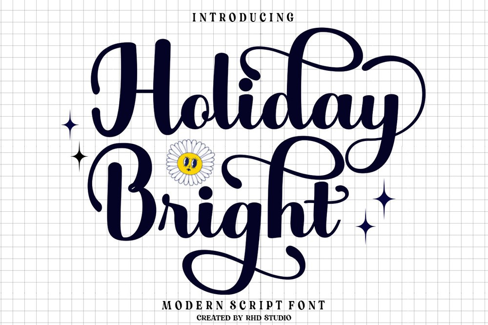 Шрифт Holiday Bright