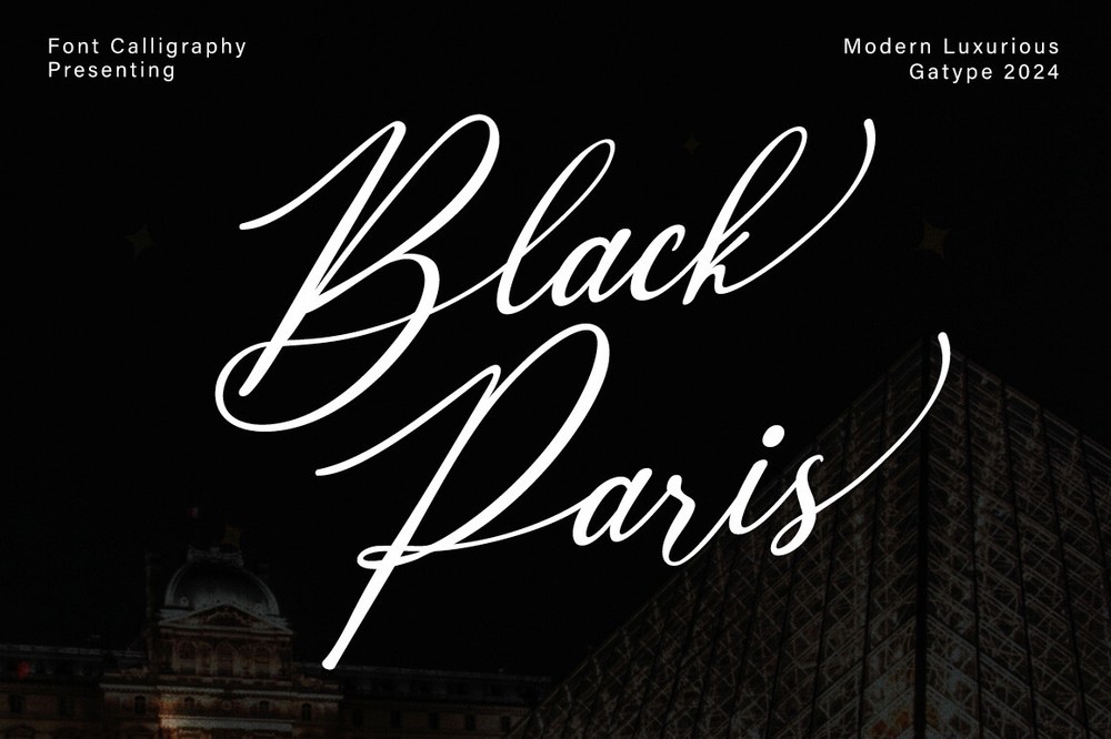 Шрифт Black Paris