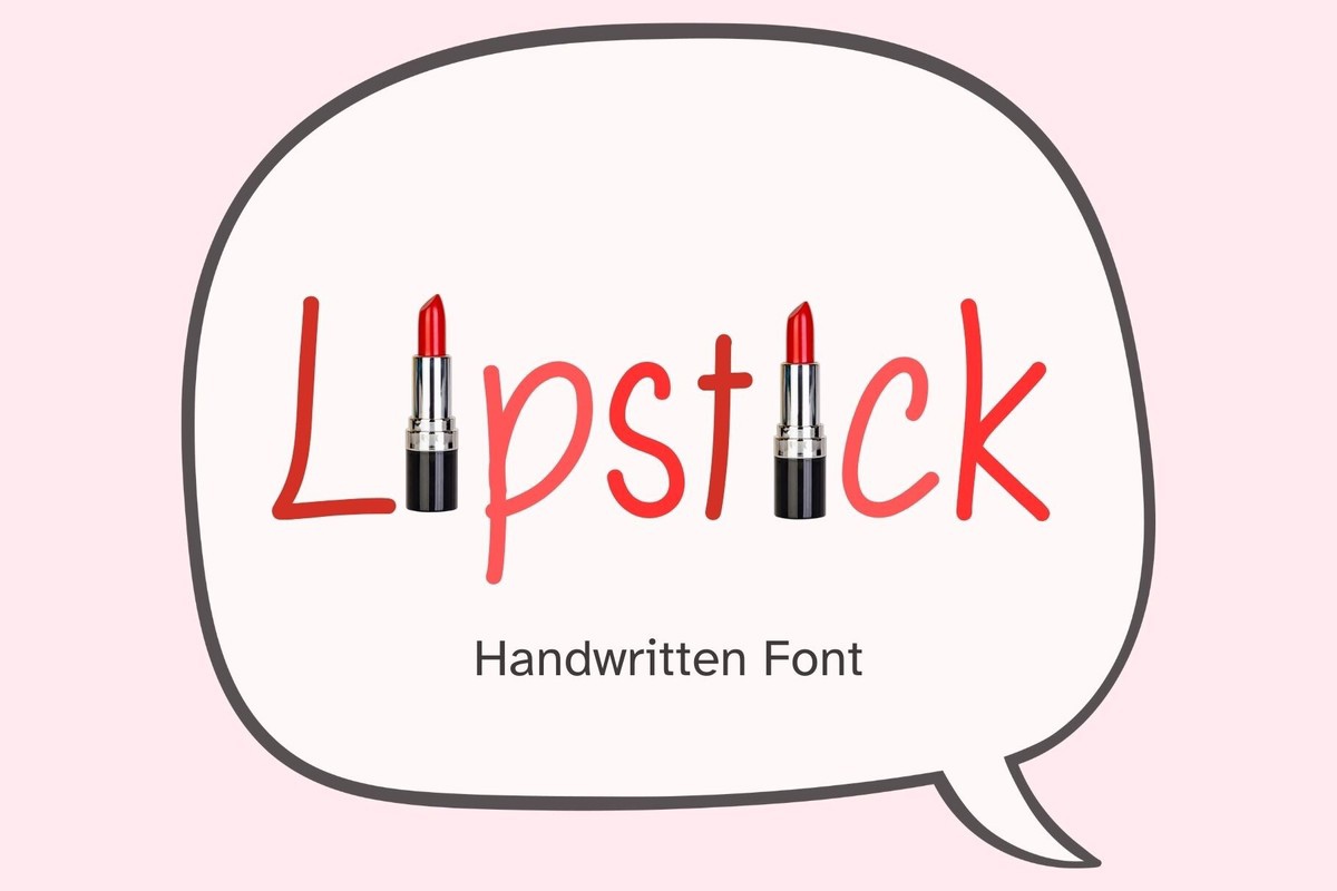 Шрифт Lipstick