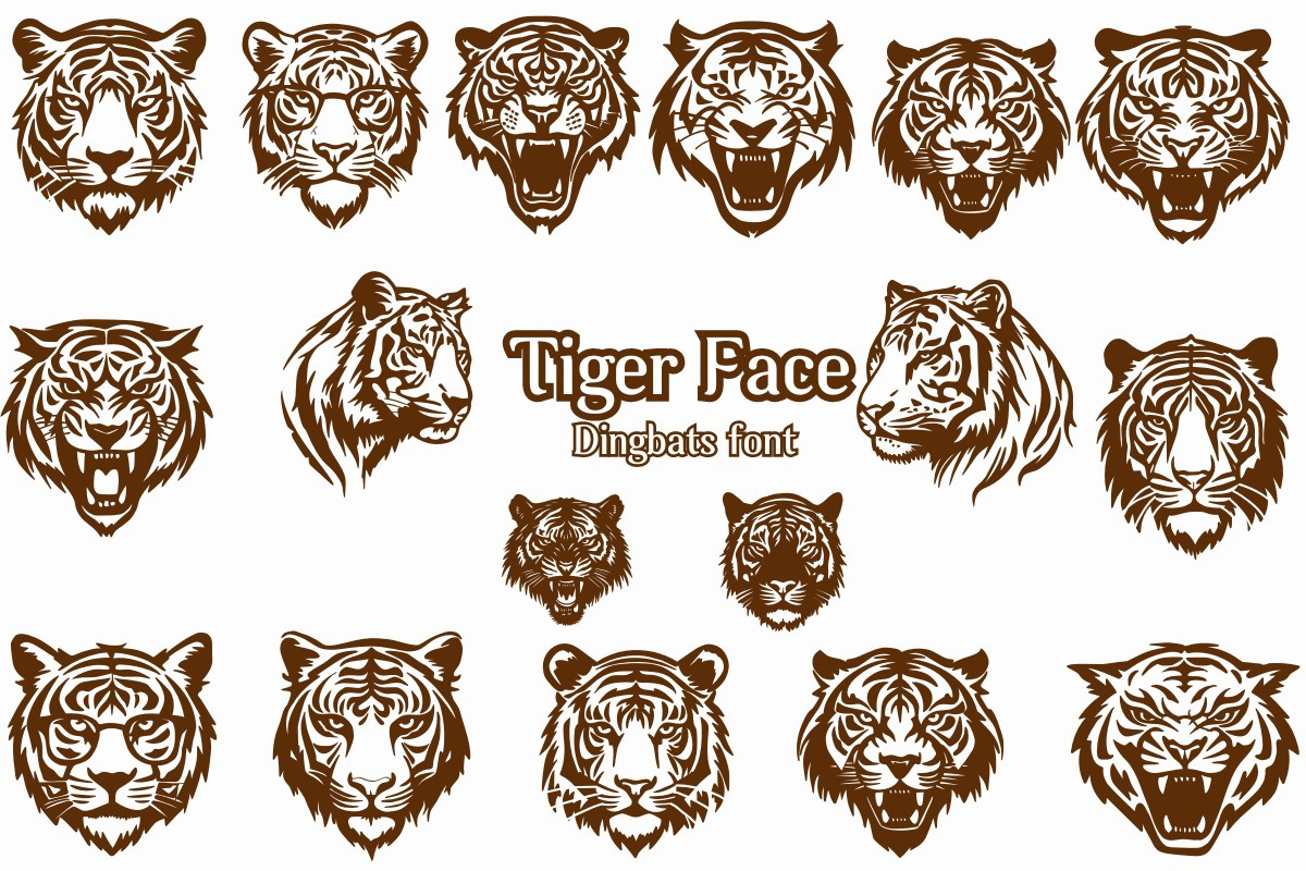 Шрифт Tiger Face