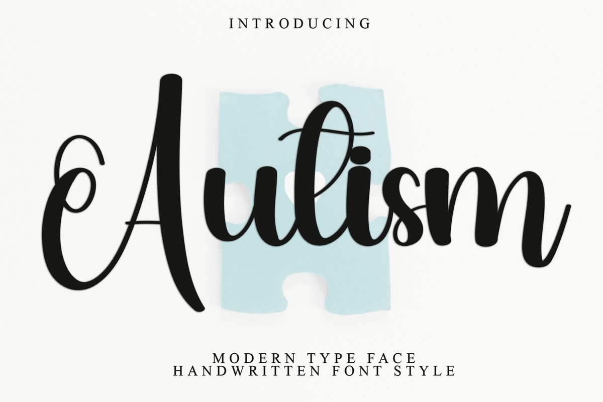 Шрифт Autism Awareness