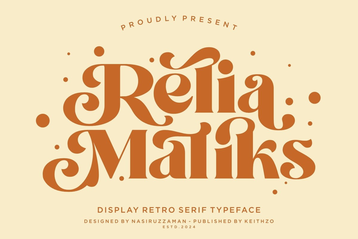 Шрифт Relia Maliks
