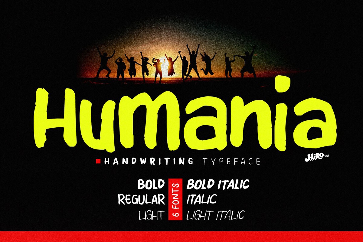 Шрифт Humania