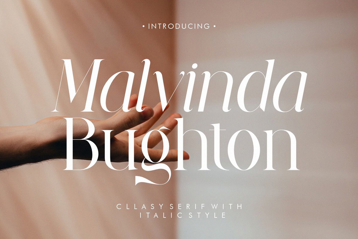 Шрифт Malvinda Bughton