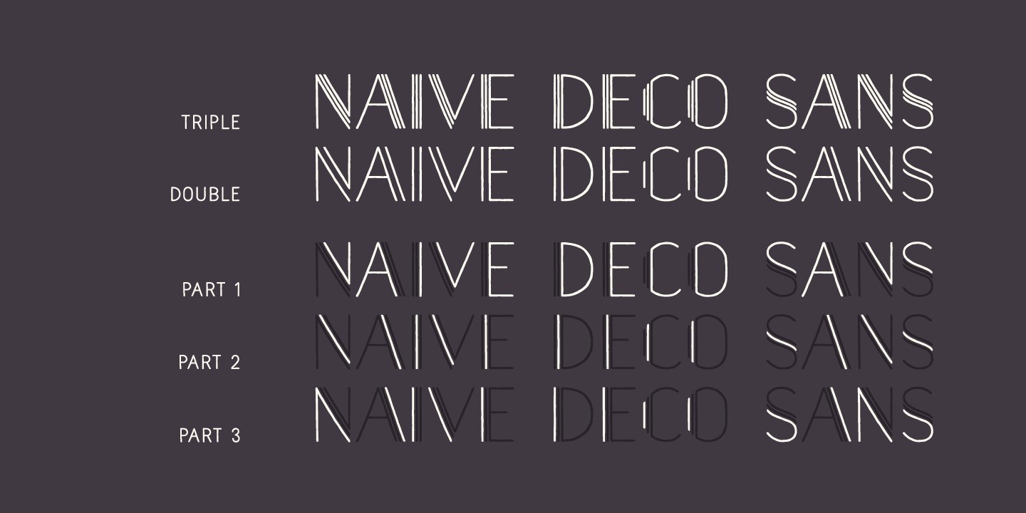 Шрифт Naive Deco Sans