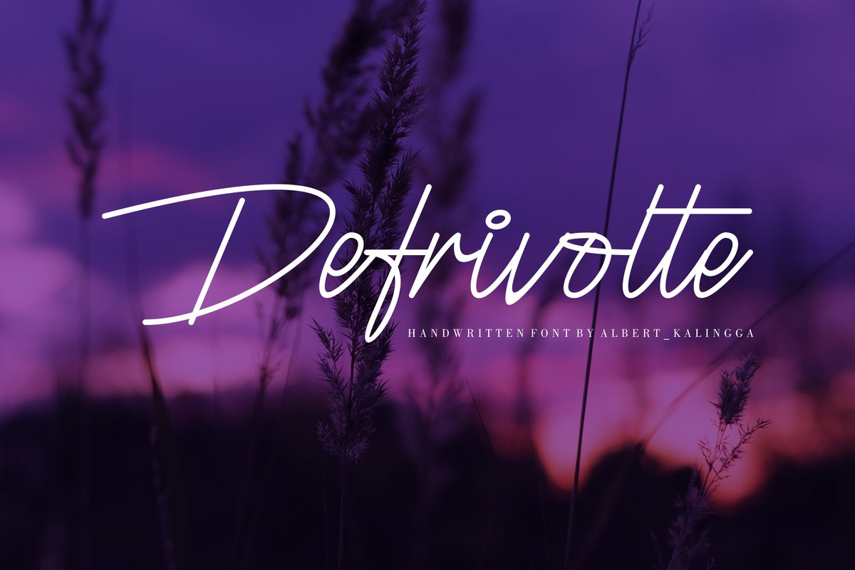 Шрифт Defrivolte