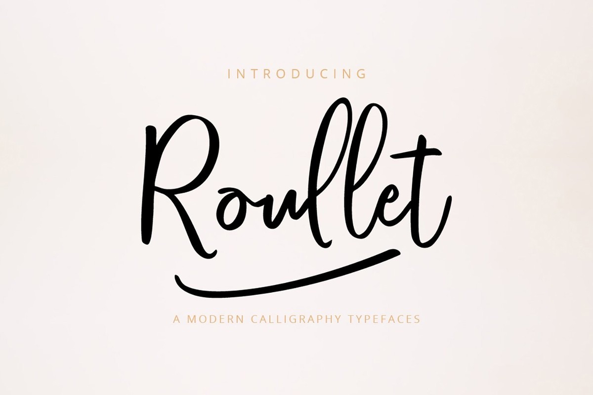 Шрифт Roullet