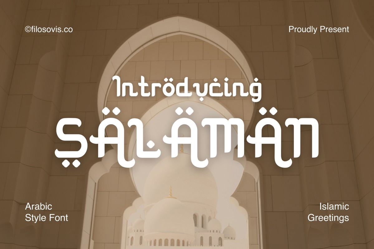 Шрифт Salaman