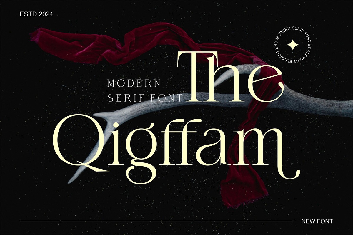 Шрифт The Qigffam