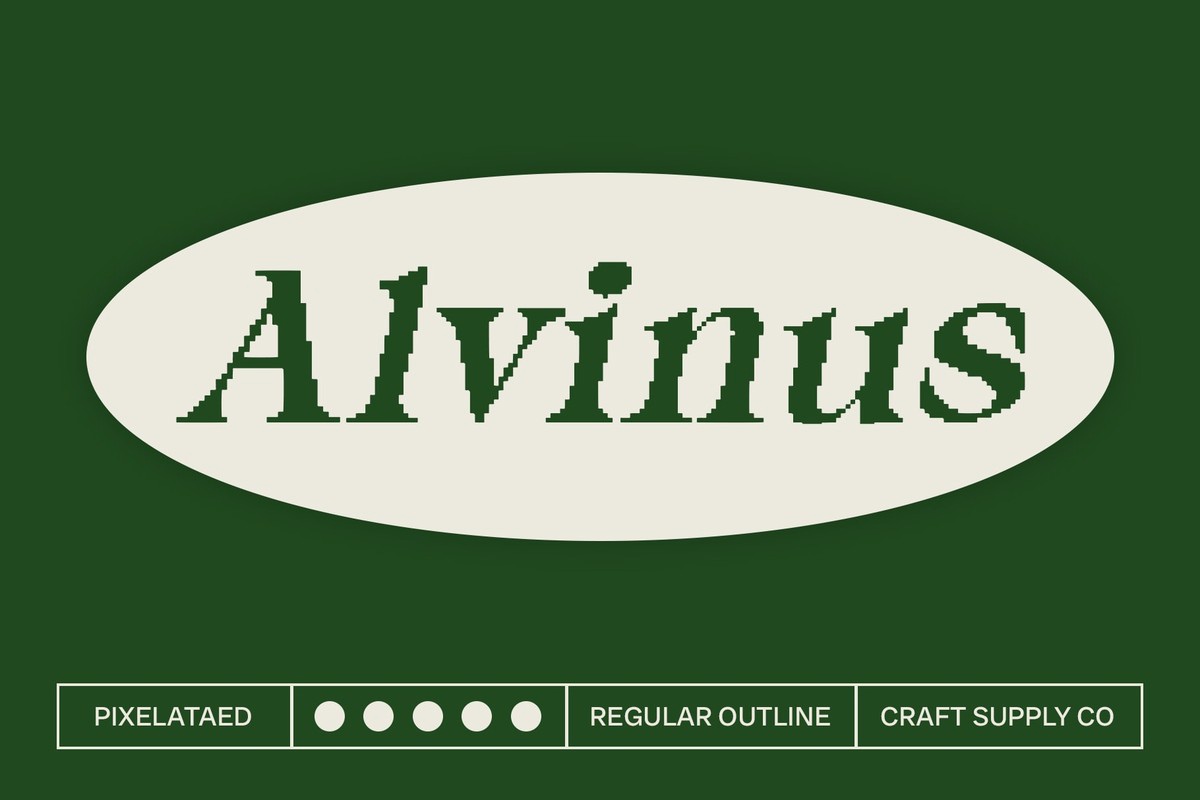 Шрифт Alvinus Pixel