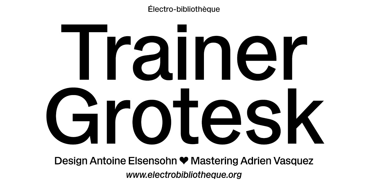 Шрифт EB Trainer Grotesk