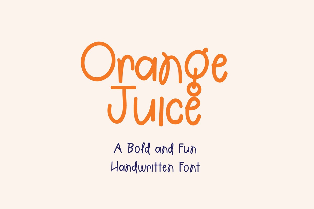 Шрифт OrangeJuice