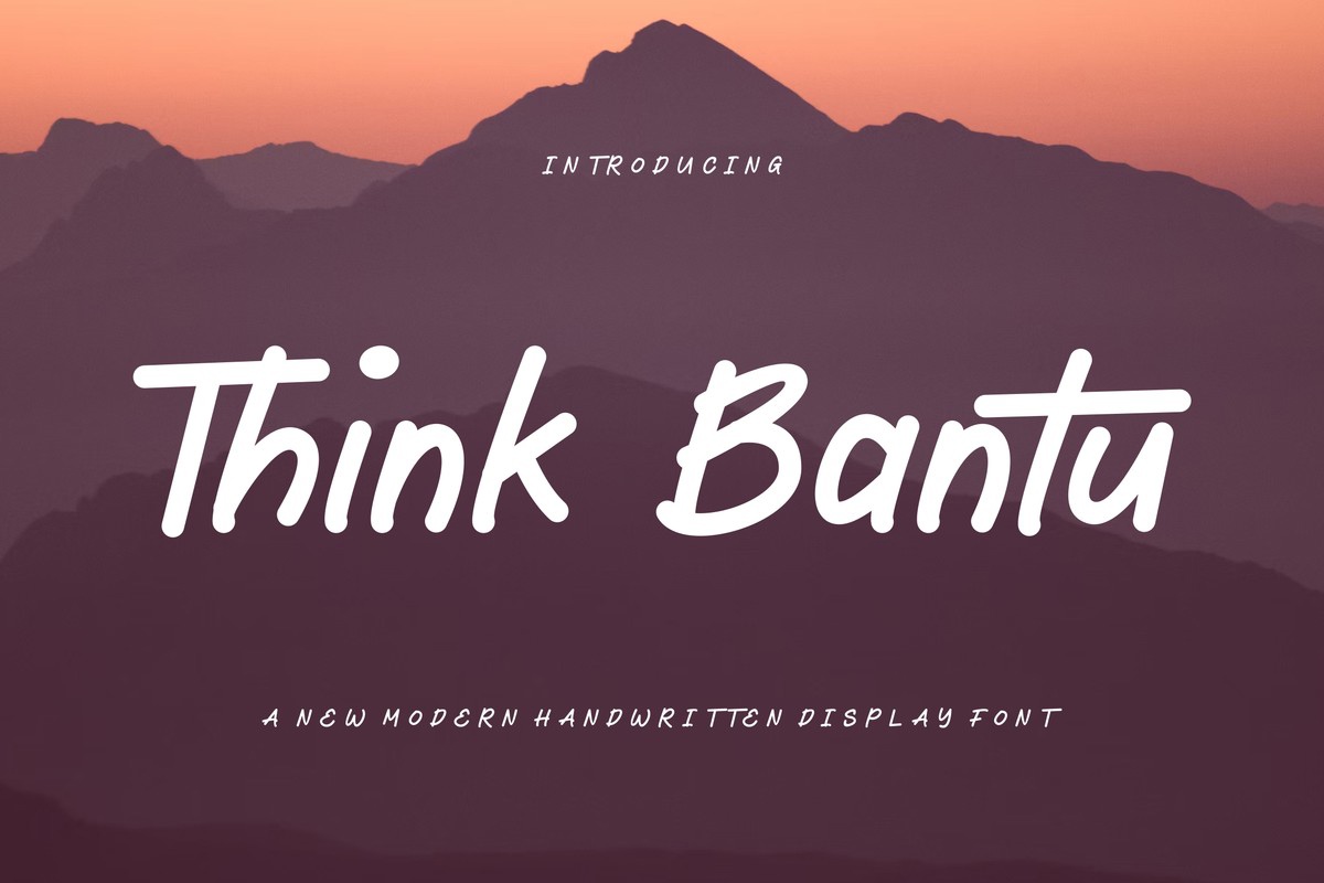Шрифт Think Bantu